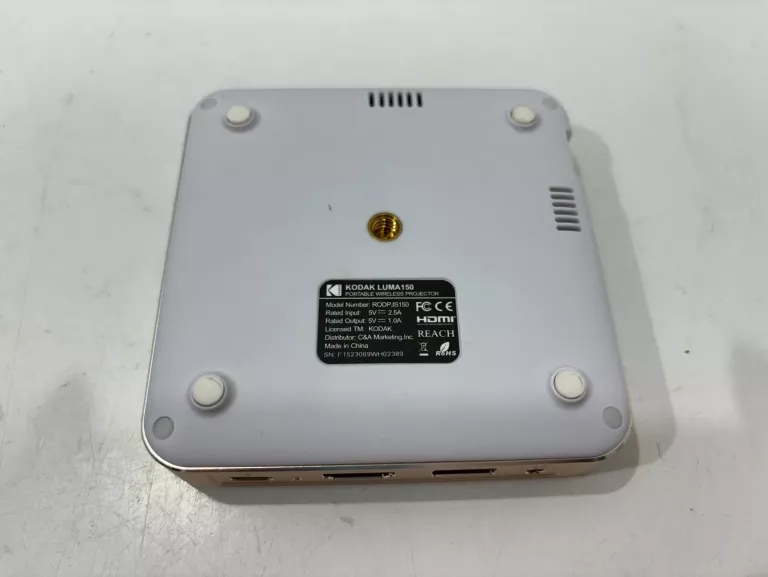 MINI PROJEKTOR LED KODAK LUMA 150 BIAŁY NA BATERIĘ WIFI ZASILANY USB