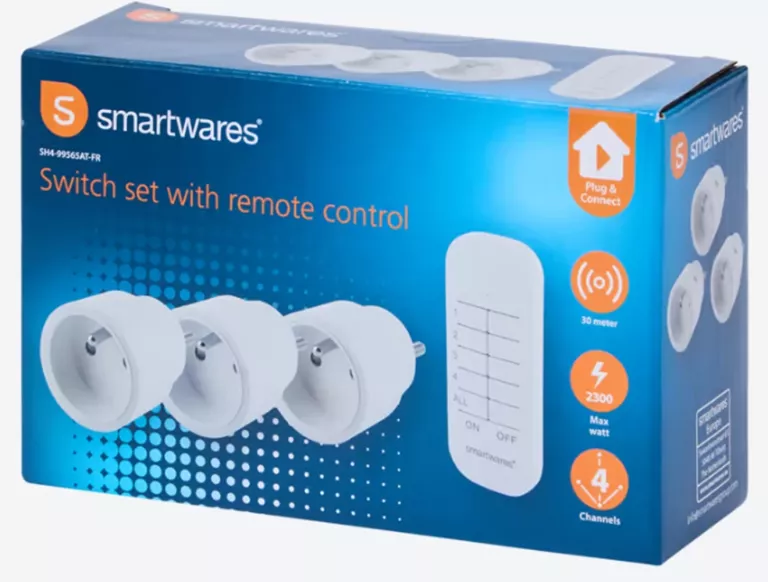 BEZPRZEWODOWY ZESTAW PRZEŁĄCZNIKÓW SMARTWARES 3 SZTUKI