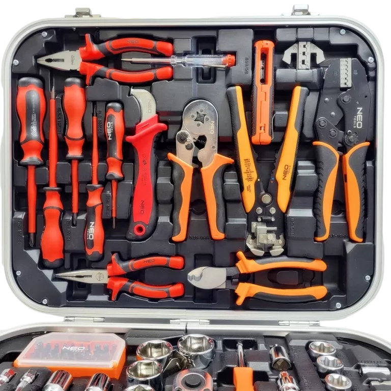 NEO TOOLS 01-310 ZESTAW NARZĘDZI WALIZKA ELEKTRYKA 108 EL.
