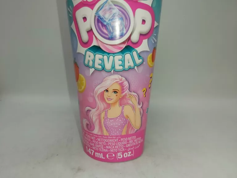 BARBIE POP REVEAL LALKA OWOCOWY SOK TRUSKAWKA CYTRYNA