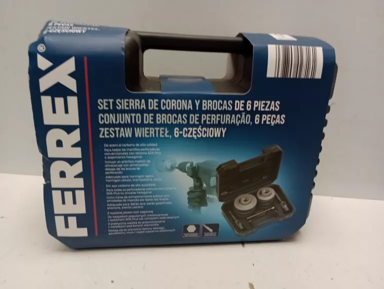 FERREX ZESTAW WIERTEŁ 6 CZĘŚCIOWY