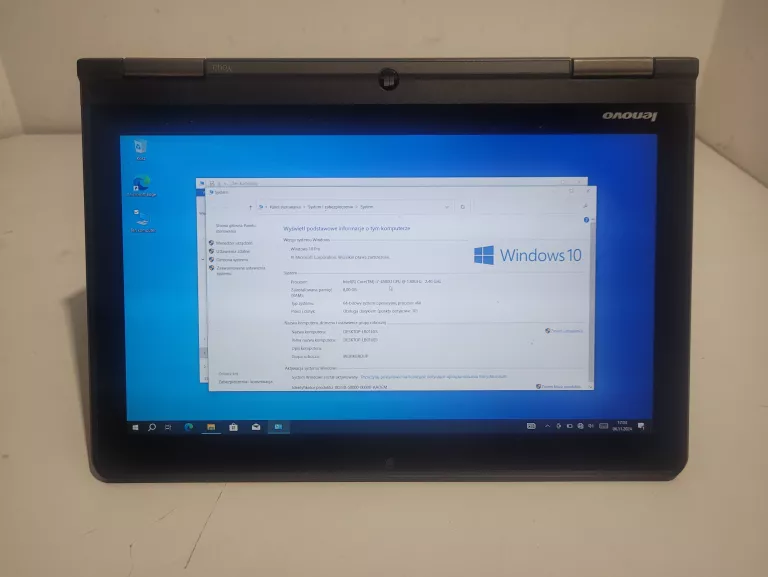 LAPTOP DOTYKOWY 13,3" LENOVO MODEL THINKPAD YOGA