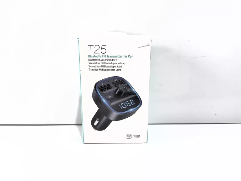 SZYBKA ŁADOWARKA QC3.0 T25 CAR BT FM TRANMITER