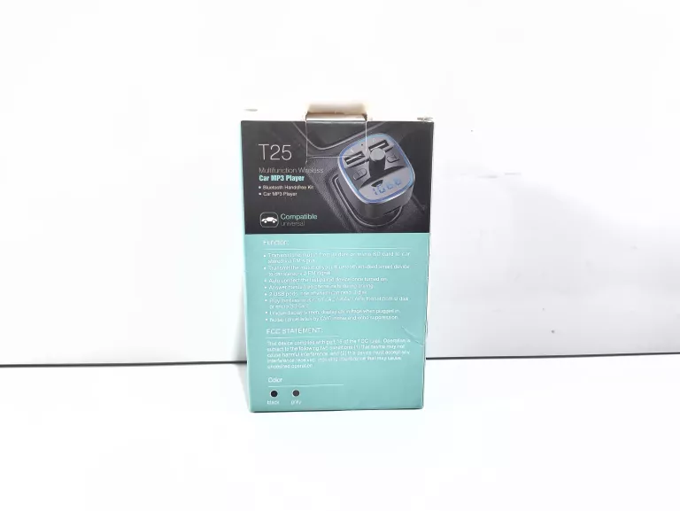 SZYBKA ŁADOWARKA QC3.0 T25 CAR BT FM TRANMITER