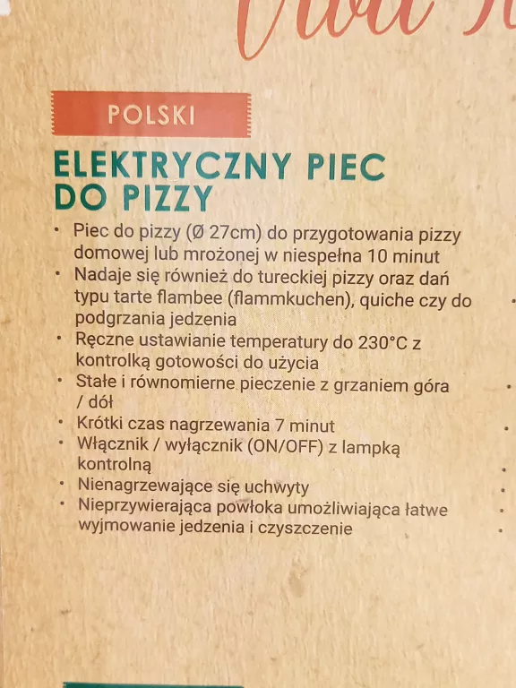 PIEC DO PIZZY BESTRON APZ 400 Z