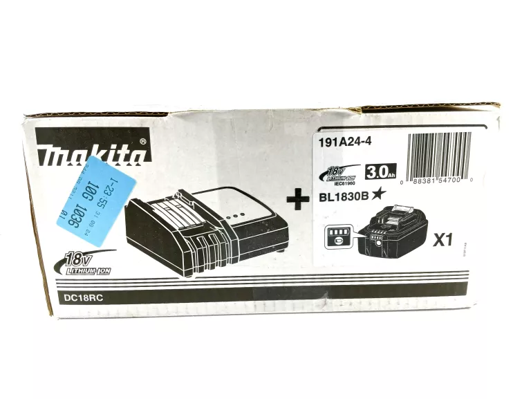 ŁADOWARKA DC18RC + AKUMULATOR 3AH BL1830B MAKITA