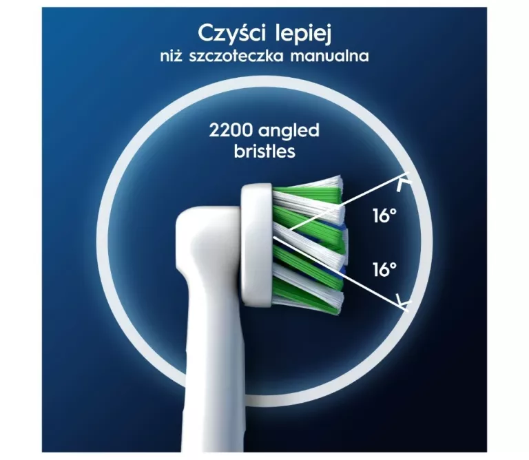 ORAL-B PRO CROSS ACTION KOŃCÓWKI DO SZCZOTECZEK ELEKTRYCZNYCH, 6 SZTUKI