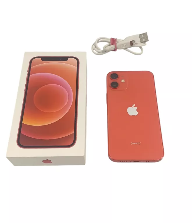 TELEFON IPHONE 12 MINI RED 128GB BATERIA 76%