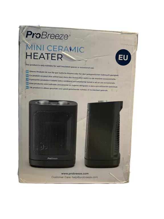FARELKA /GRZEJNICZEJ PRO BREEZEMINI CERAMIC HEATER CZARNY