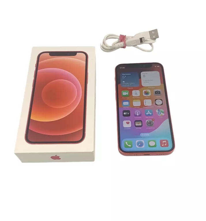 TELEFON IPHONE 12 MINI RED 128GB BATERIA 76%