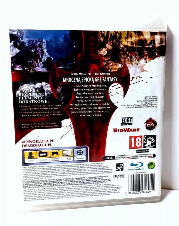 GRA NA PS3 DRAGON AGE POCZĄTEK