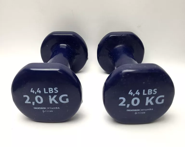 2X HANTEL GUMOWANY 2KG DECATLON