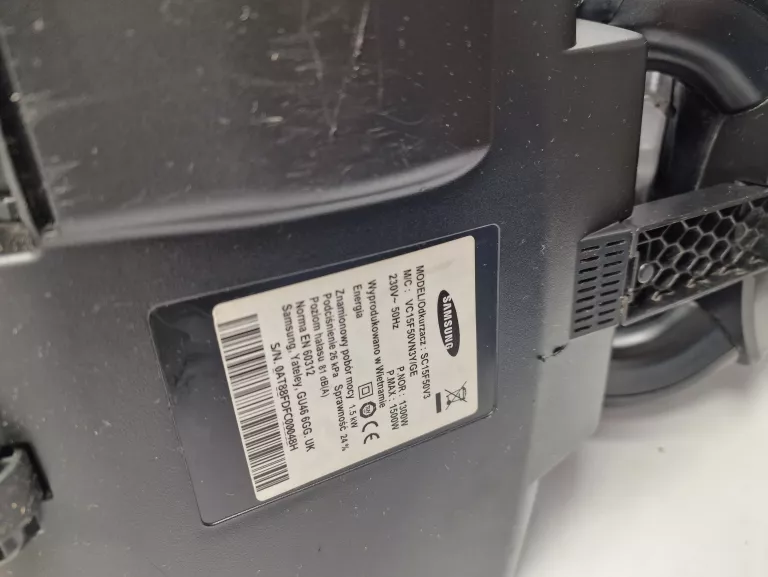 ODKURZACZ BEZWORKOWY SAMSUNG SC15F50V3