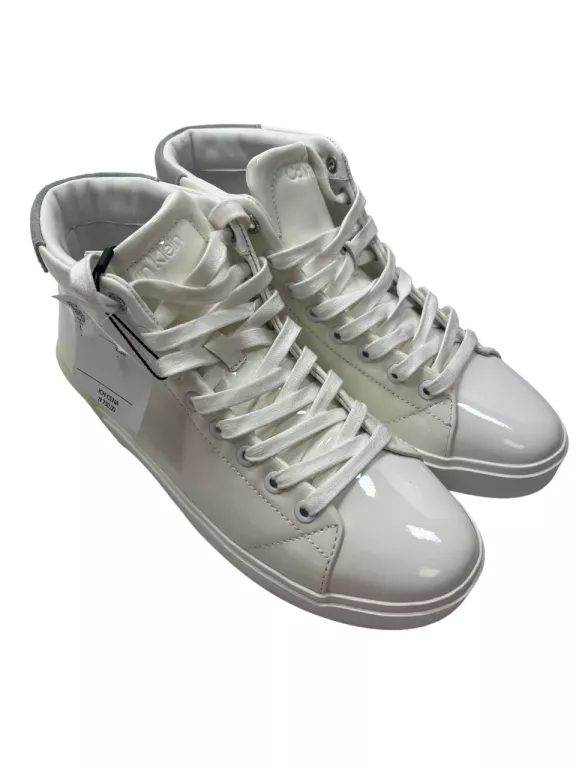 BUTY CALVIN KLEIN BIAŁE POŁYSK HW0HHW01203 / R39