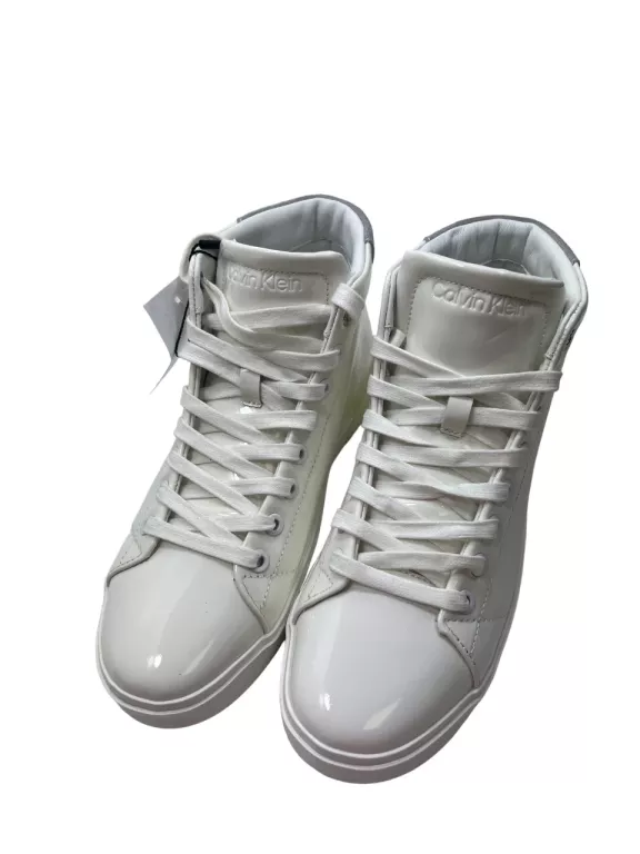 BUTY CALVIN KLEIN BIAŁE POŁYSK HW0HHW01203 / R39