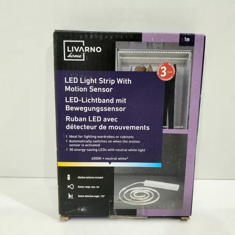 LIVARNO HOME TAŚMA LED Z CZUJNIKIEM RUCHU, 1 M, 2 W