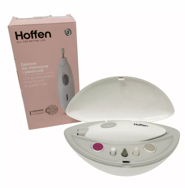 HOFFEN BE-580234 ZESTAW DO MANICURE I PEDUCURE + FREZY