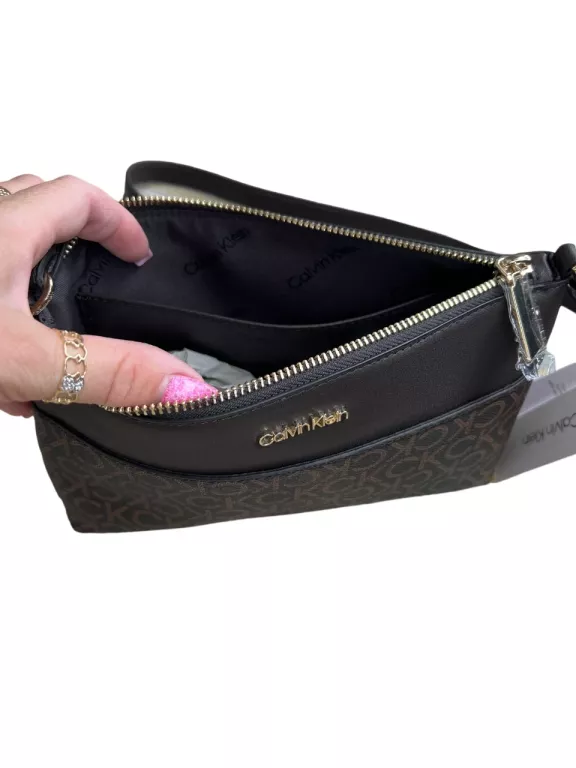TOREBKA CALVIN KLEIN BRĄZOWA K60K609879 / POWYSTAWOWA Z METKĄ