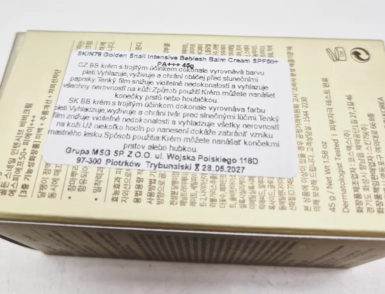 SKIN79 KREM BB GOLDEN SNAIL INTENSIVE BEBLESH BALM CREAM SPF50+ PA+++ 45G
