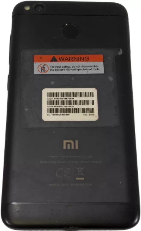 TELEFON XIAOMI REDMI 4X 32/3 GB CZARNY SMARTFON