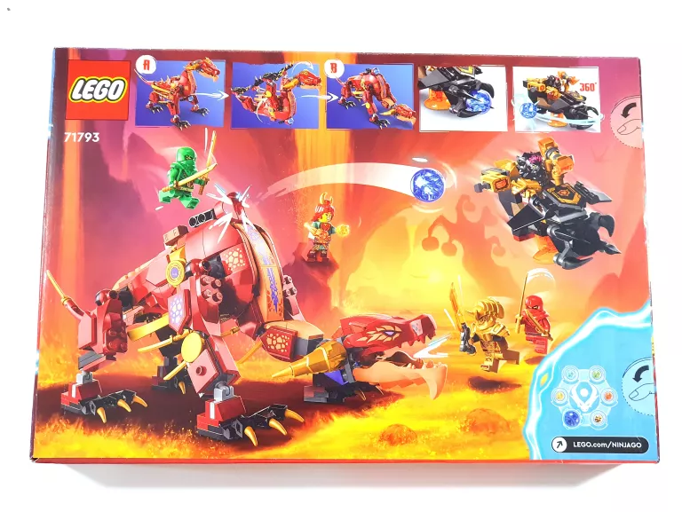 LEGO NINJAGO LAWOWY SMOK ZMIENIAJĄCY SIĘ W FALĘ OGNIA 71793