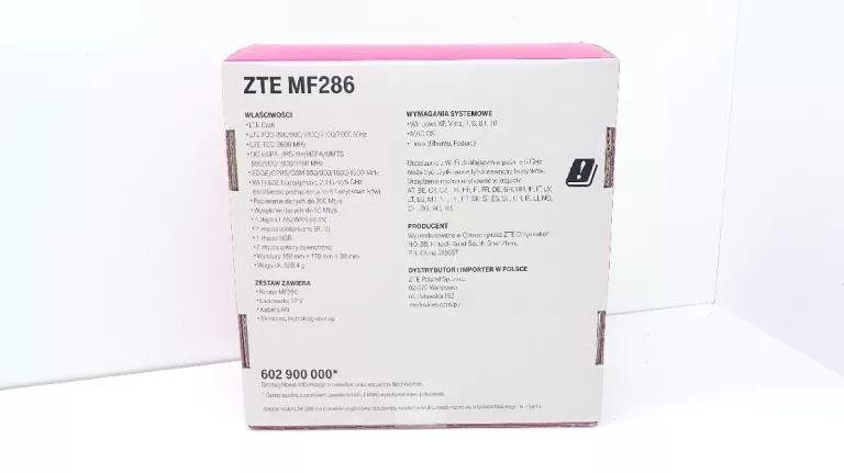 ROUTER LTE ZTE MF286 /PLOMBY