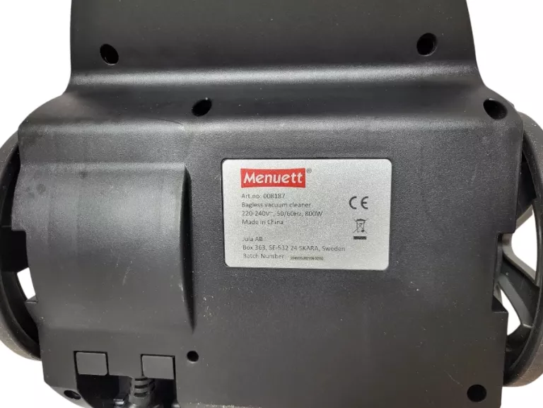 ODKURZACZ BEZWORKOWY MENUETT 800W + AKCESORIA
