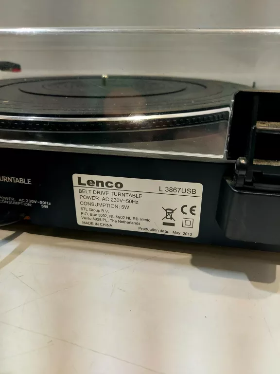 GRAMOFON L-3867 USB CZARNY
