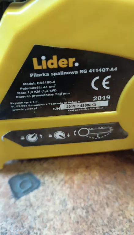 PIŁA SPALINOWA LIDER RG4114QT-A4