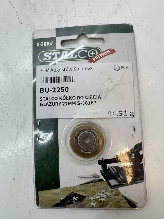 KÓŁKO DO CIĘCIA GLAZURY 22MM STALCO S-38167 KOMPLET