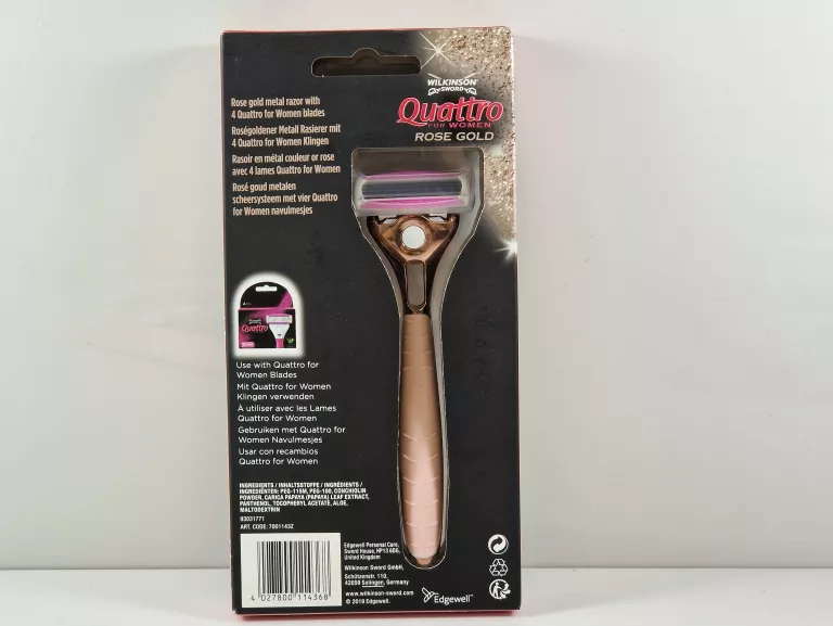 WILKINSON QUATTRO ROSE MASZYNKA, 1+4 WKŁADY