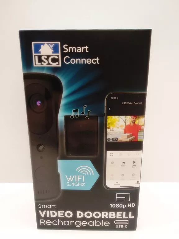 INTELIGENTNY DZWONEK DO DRZWI Z KAMERĄ LSC SMART CONNECT