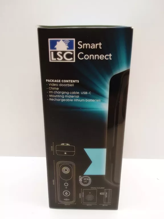INTELIGENTNY DZWONEK DO DRZWI Z KAMERĄ LSC SMART CONNECT