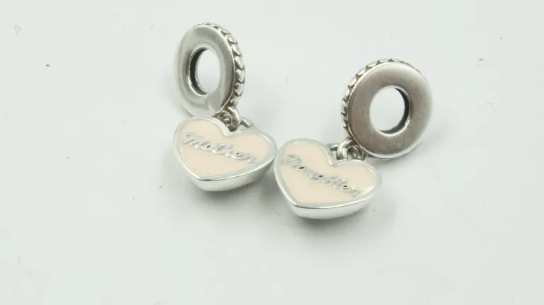 PODÓWJNY SREBRNY CHARMS PANDORA MATKA - CÓRKA 925 6,45G