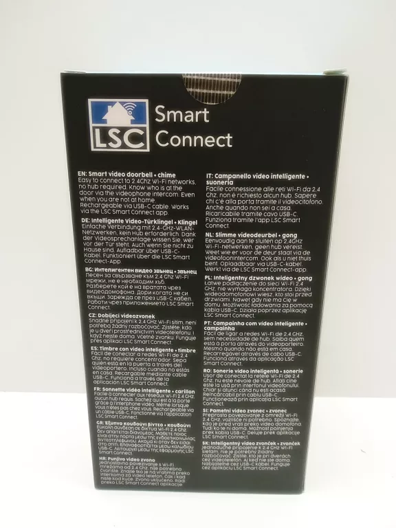 INTELIGENTNY DZWONEK DO DRZWI Z KAMERĄ LSC SMART CONNECT