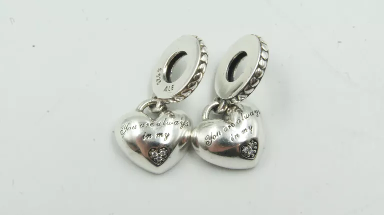 PODÓWJNY SREBRNY CHARMS PANDORA MATKA - CÓRKA 925 6,45G
