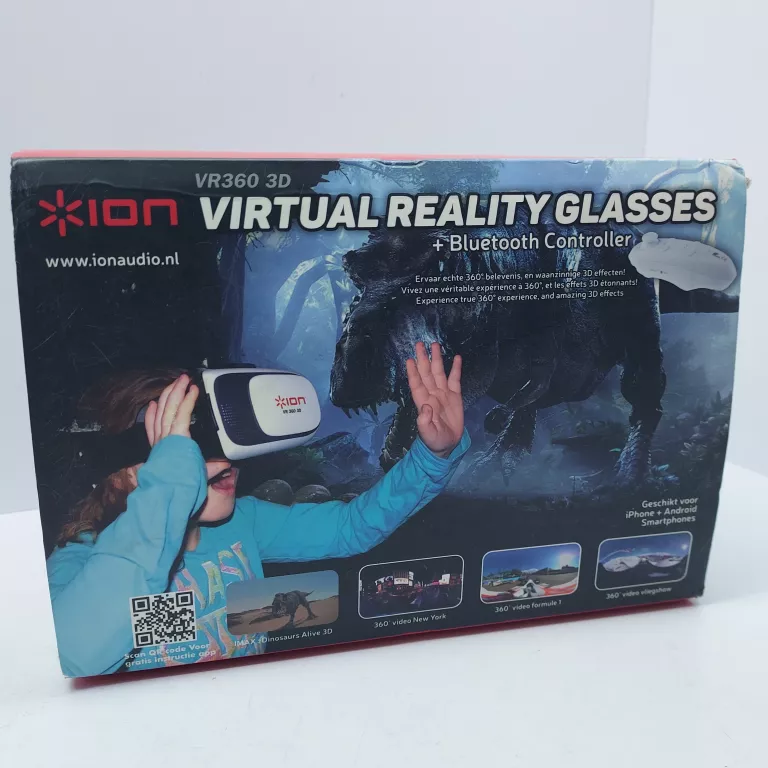 OKULARY DO VR BT Z JOYSTICKIEM ION VR 360 3D