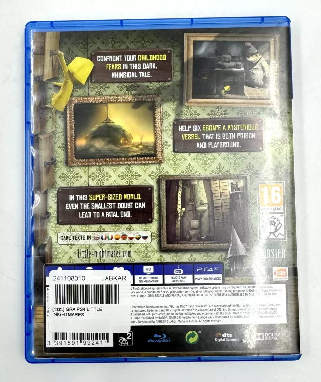 GRA PS4 LITTLE NIGHTMARES