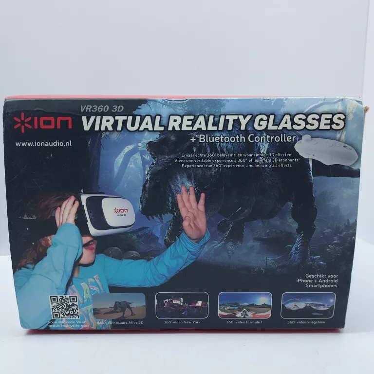 OKULARY DO VR BT Z JOYSTICKIEM ION VR 360 3D