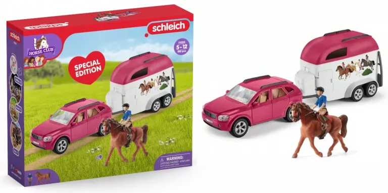SAMOCHÓD Z PRZYCZEPĄ PODSTAWOWY SCHLEICH 72223 FABRYCZNIE ZAPAKOWANY