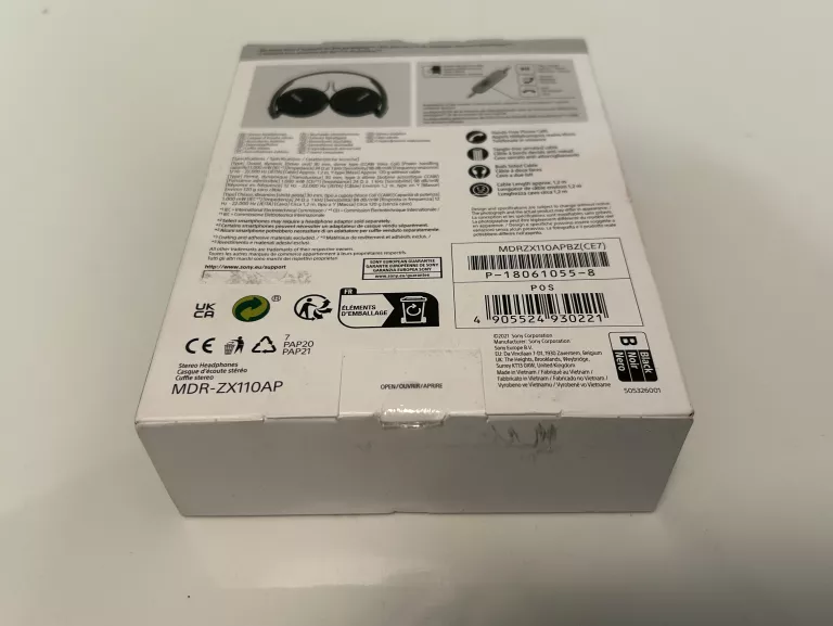 SŁUCHAWKI NAUSZNE SONY MDR-ZX110AP KOMPLET