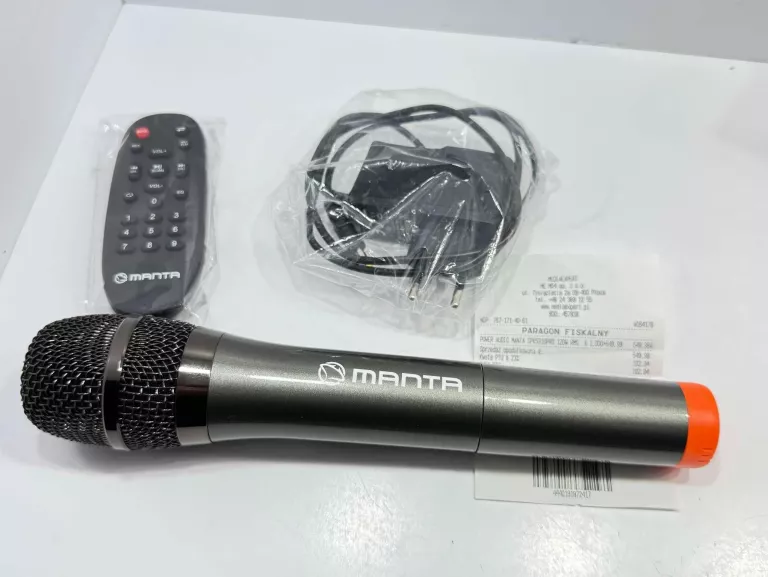 GŁOŚNIK POWER AUDIO KARAOKE MANTA SPK5310PRO GWARANCJA JAK NOWY