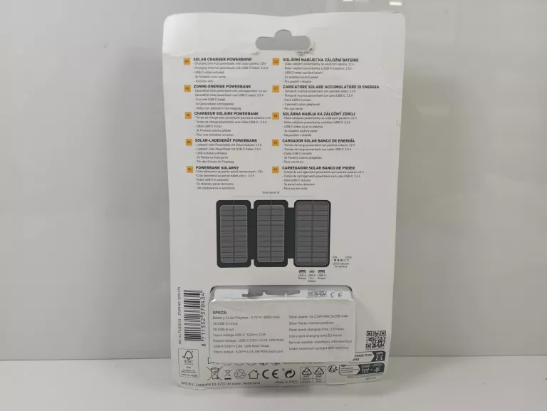 SOLARNY POWERBANK 8000MAH