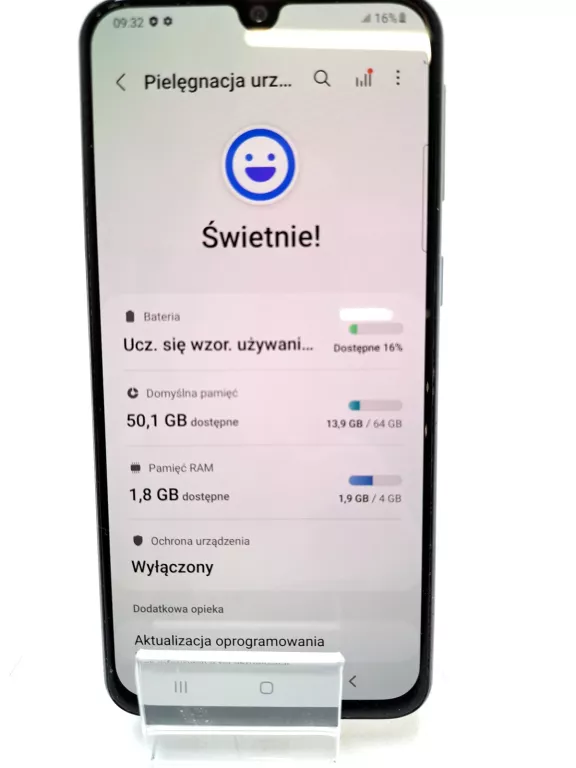 SMARTFON SAMSUNG GALAXY A40 4 GB / 64 GB 4G (LTE) BIAŁY