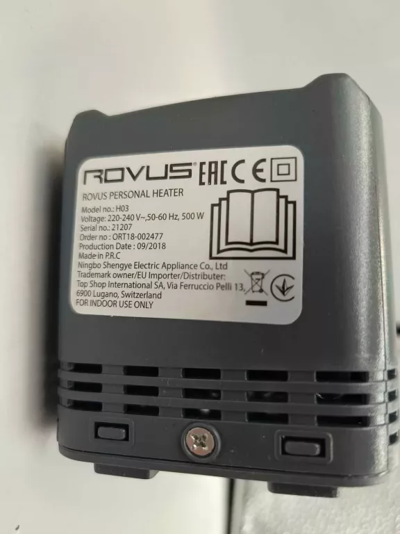 KOMPAKTOWY OGRZEWACZ ROVUS PERSONAL HEATER
