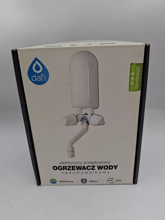 PRZEPŁYWOWY PODGRZEWACZ WODY DAFI 4.5 KW KOMPLET