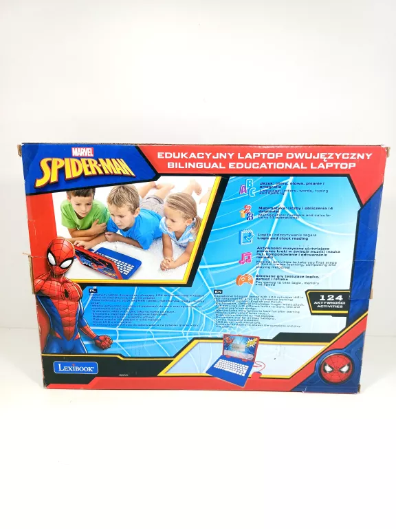 LEXIBOOK SPIDER-MAN LAPTOP EDUKACYJNY DWUJĘZYCZNY