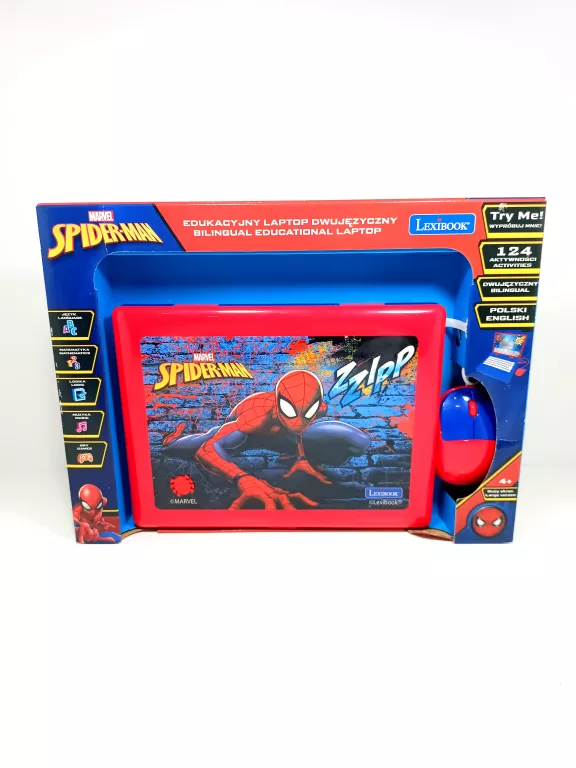 LEXIBOOK SPIDER-MAN LAPTOP EDUKACYJNY DWUJĘZYCZNY