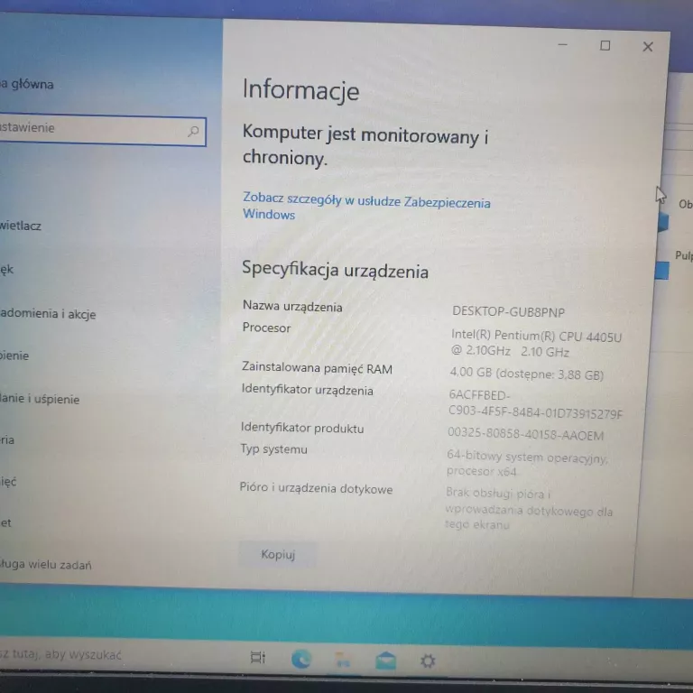 LAPTOP LENOVO IDEAPAD 110-15IBR 256/4 GB WIN 10 HOME