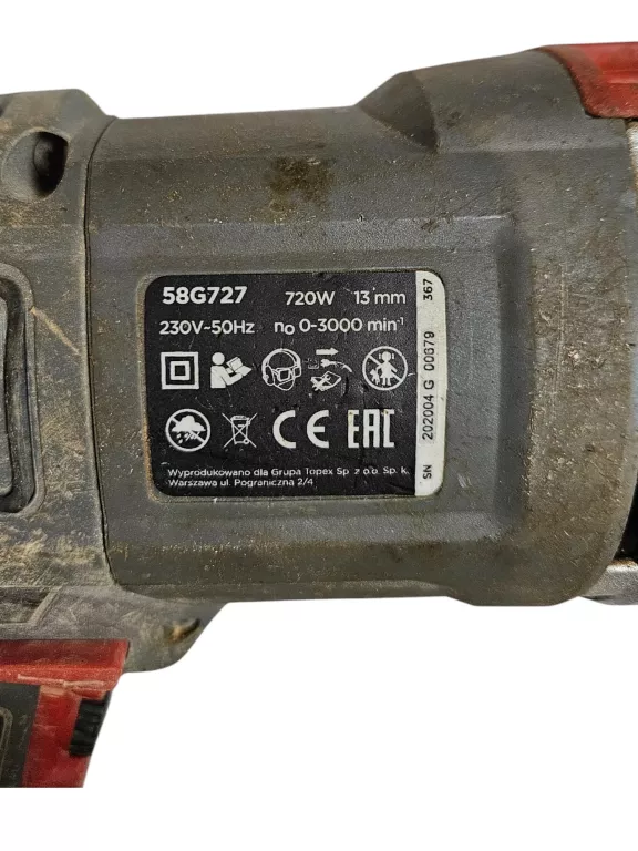 WIERTARKA UDAROWA GRAPHITE 58G727 720W